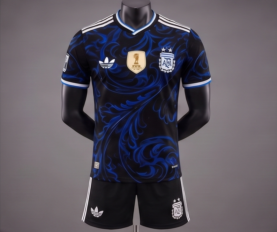Argentina Away Fan Version Jersey on mannequin