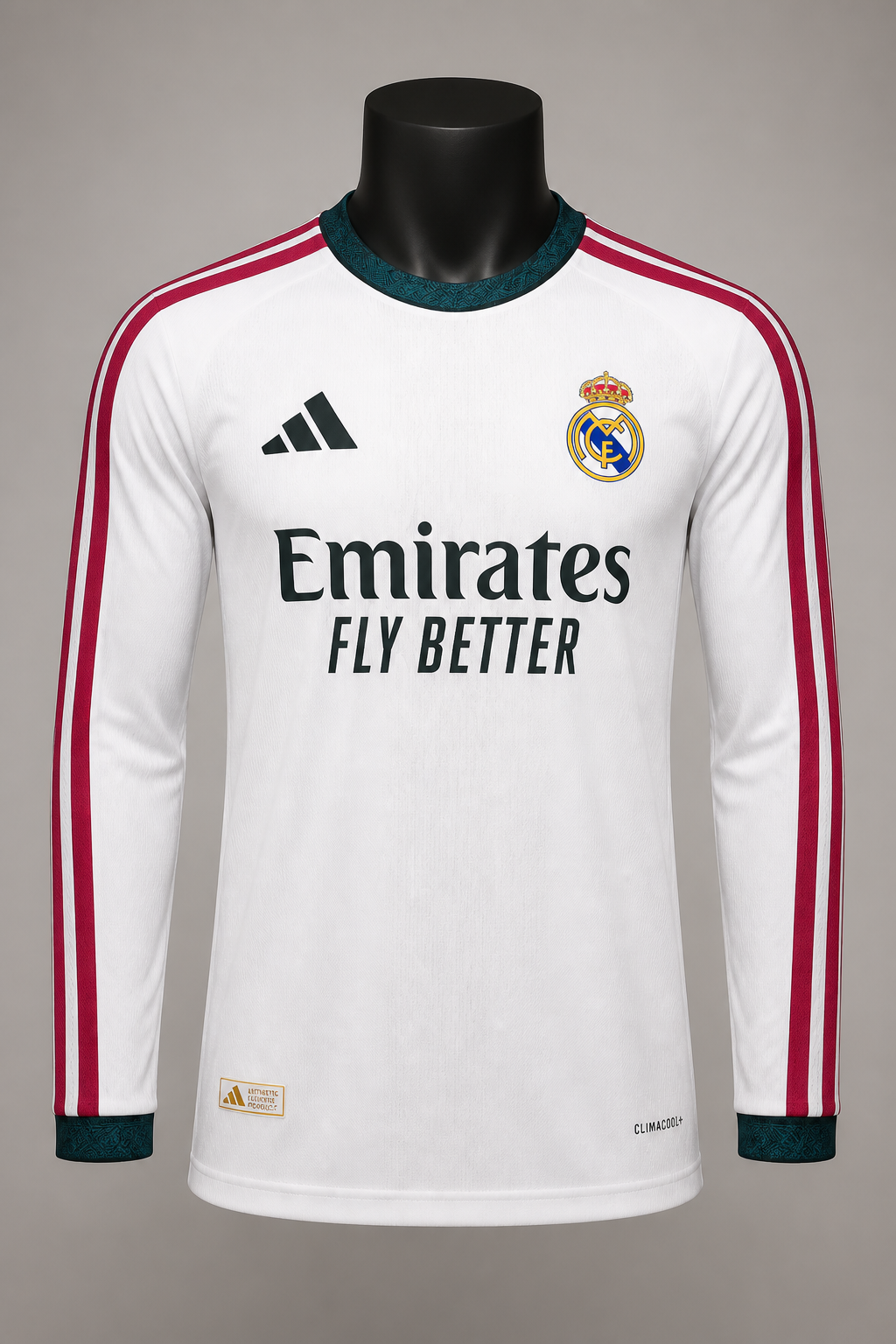 Real Madrid Home Full Sleeve Player Version on mannequin